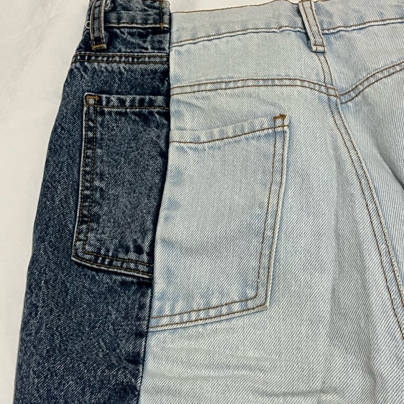 Two-Tone Revice Denim Jeans - Picture 3 of 6
